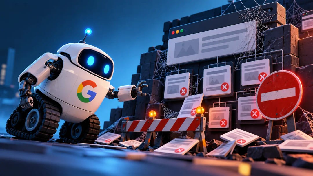 Google نمیتواند صفحات سایت را بهدرستی Crawl کند